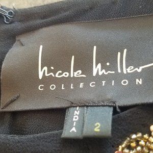 Nicole Miller black cocktail dress